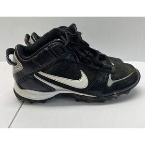 Nike Land Shark Legacy Black Mid-High Mens 8.5 Football Cleats 396232-011